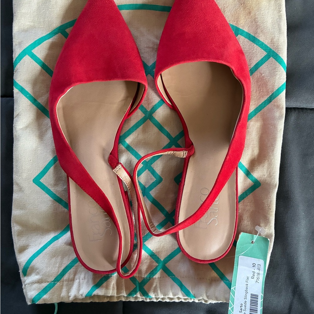 Franco Sarto Red Women's Flats